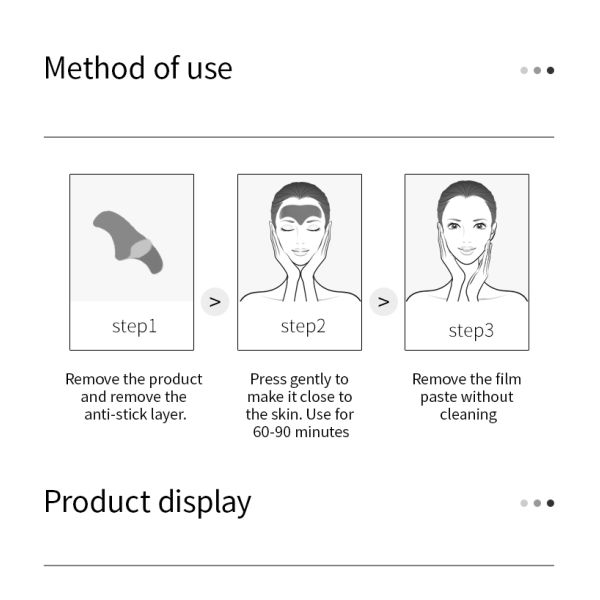 OEM Forehead Sticker Sheet Mask Lighten Up Anti Wrinkle Sheet Mask