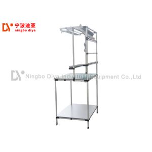 Quality Polished Surface Stainless Steel Mobile Workbench Anti Static Heavy Duty Metal Workbench for sale