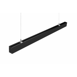 Indoor Suspended Black Linear LED Light Modern Office