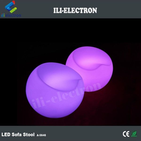 Commercial used plastic led bar stools