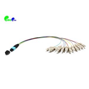 ELite MTP Trunk Cable Fanout 0.9mm MTP Male to SC PC 12F MM With 900μm OM3 50 /