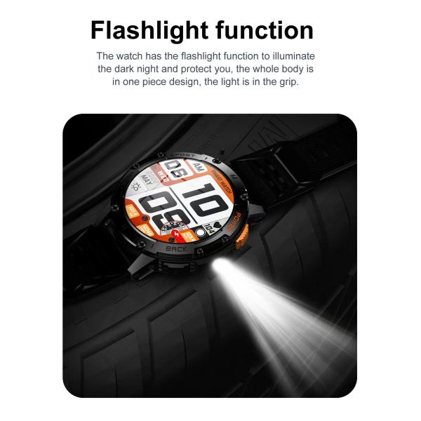 K65 SmartWatch Magnetic charging 1.43 Inch Smart Watch Blood Pressure Oxygen Heart Rate