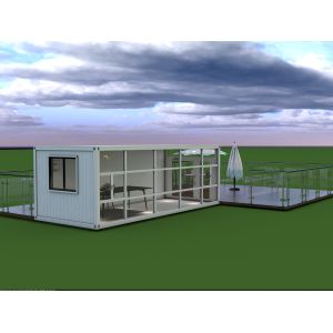 Zontop China Prefabricated Light Steel Structure Container Office Prefab House