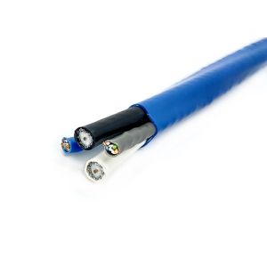 RG6U+CAT5E 75 Ohm Coaxial Cable 4 Core Complex With Lan Cable CATV CCTV