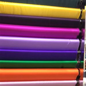 OEM Non Toxic Embroidered Silk Fabric , 16C Lustrous Pure Mulberry Silk By The