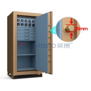 Luxury Jewely Watch Winder Safe Fingerprint Lock With Fireproof
