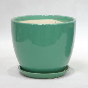 Customized Round Ceramic Pots Wide Selection Drainage Included