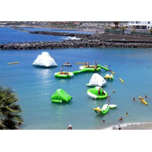Sea Inflatable Floating Water Park , Commercial Ultimate Inflatable Slide Park