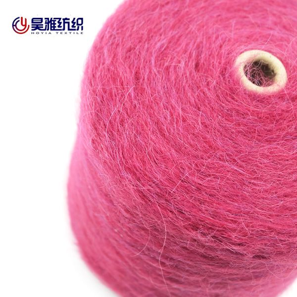 100% Wool Fancy Hand Arm Knit Yarn Hairy Crochet Yarn For Sweater Hat