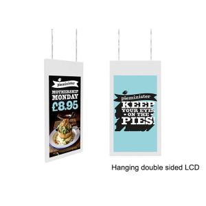 43" 49" Double Sided LCD Display , Hanging LCD Window Display Super Flat