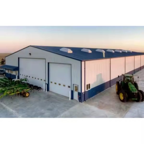 Buy Modern Prefabricated Steel Structure Factory Warehouse Production Zone Coupled With Managerial Offices With Anti Rust Steel at wholesale prices