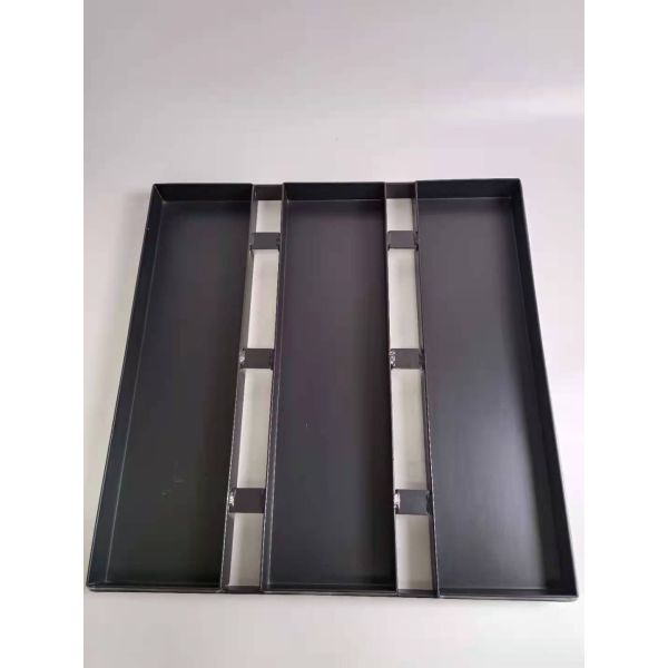 Non Stick 1.5mm 3 Strapped Flat Tray Aluminized Steel Baking Pans