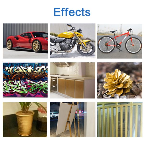 400ml Metallic Spray Paint Fast Dry No Harm Silver Chrome Color