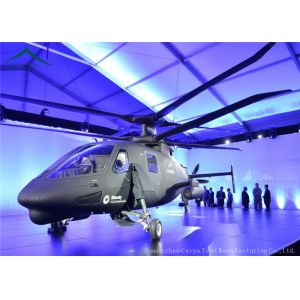 30m * 50m Helicopter Hangar / Fire Resistant And Durable Large Tents