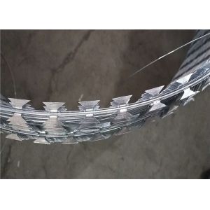 Single Or Cross Concertina BTO CBT Galvanized Barbed Wire