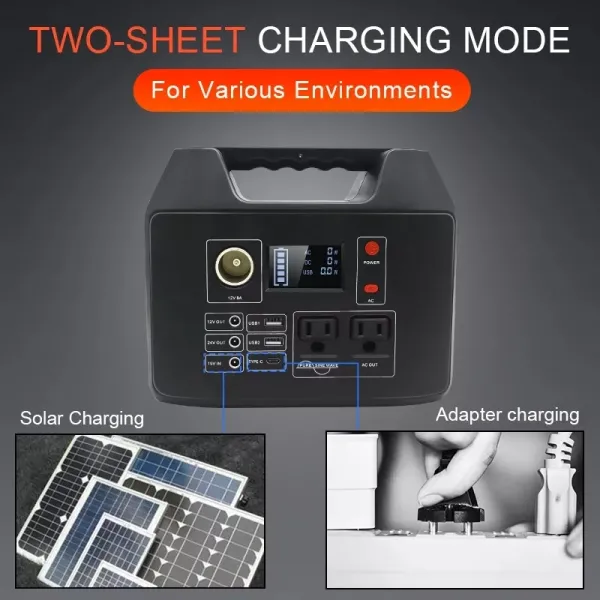 300W AC/DC/USB/Solar Generator Electrical System Home Appliance Outdoor Camping Shooting Portable Power Station