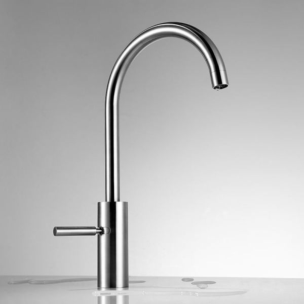 304 Stainless Steel Kitchen Sink Faucet Single Cold Universal Rotating Hot and Cold Faucet