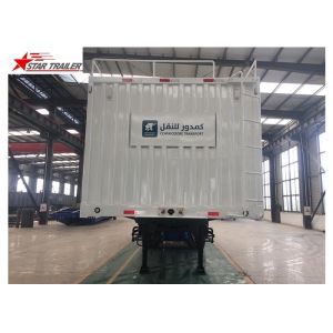High - Tensile Steel Flatbed Container Trailer With Water Proof Design