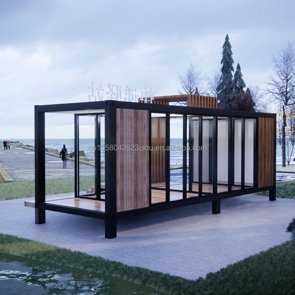 50/75/100mm Wave Sandwich Panel Wall Container House Prefabricated Mobile Villa for Modern Design