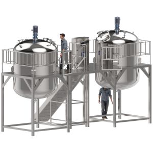 316/304 Stainless Steel Liquid Detergent Mixer Homogenizer Machine