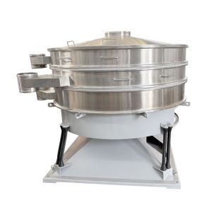 Circular vibrating screen, multi-layer screening, rubber powder classification