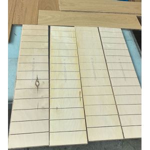 Brushed Matt White Engineered Oak Herringbone Flooring 700x150x11MM