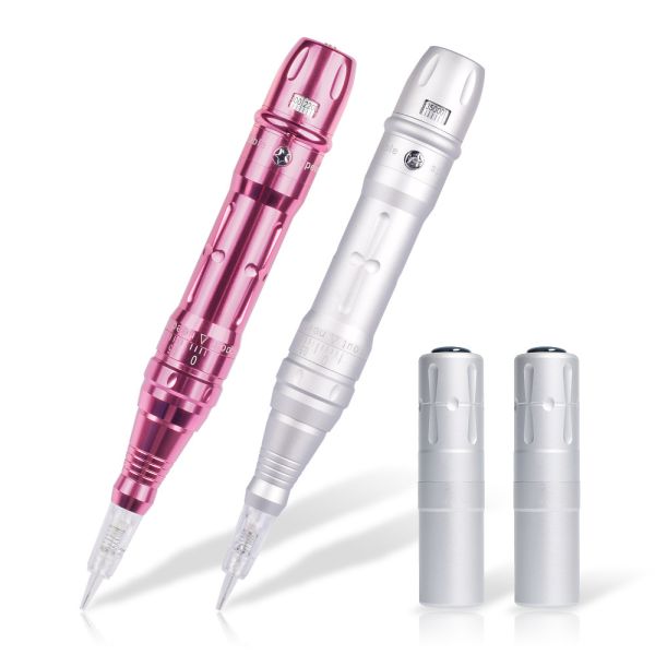 Silver Pink Wireless Permanent Makeup Machine With 2 Battery Private