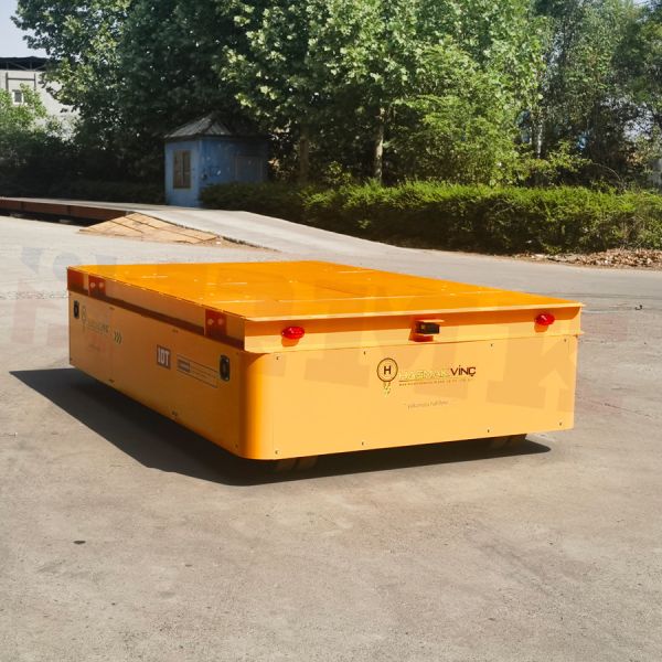 Battery Operated Remote Control 10 Tons Hydraulic Lift Pallet Transfer Cart