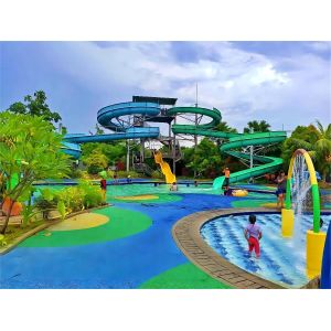 Water Amusement Fun Park Outdoor Swimming Pool Small Fiberglass Water Slide