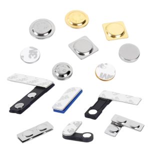 Quality Neodymium Rectangular Badge Magnet Adhesive Custom Magnetic Name Tags for sale