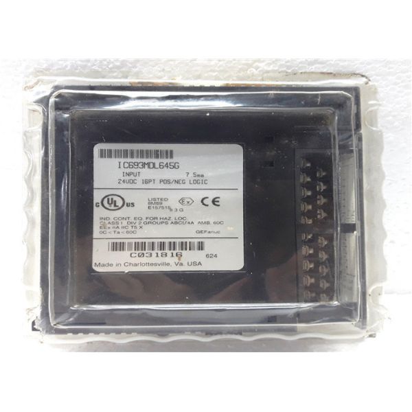 Buy 16 Point Control Interface Module IC693MDL645 24 Volt DC Positive / Negative Logic Input at wholesale prices