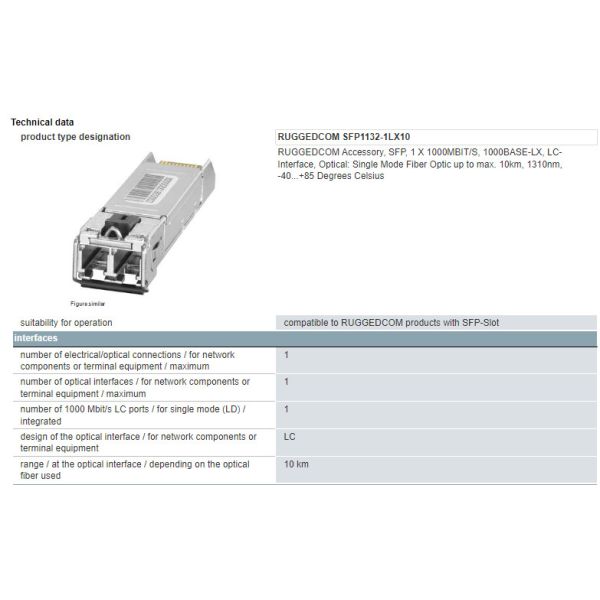 6GK6000-8FG52-0AA0 Siemens SFP Pluggable Transceiver For Media Modules 1 Year Guarantee