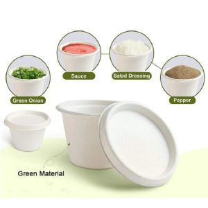 Biodegradable Sustainable Disposable Paper Cup With Cover 2oz Tasting Cup