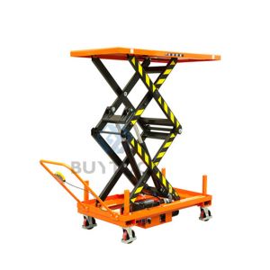 Q345B Mobile Scissor Lift Platform Table 2000mm 1000kg