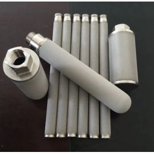 1 Micron Titanium Rod Sintered Filters Element For Water Candle Cartridge
