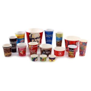 Automatic Cutting and Punching Food Grade PE Coated Paper Cup Fan Sheet for