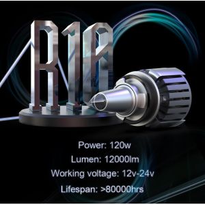 Aluminum Housing Car Led Headlight Bulbs H4 5000lm 6000k Color Temperature