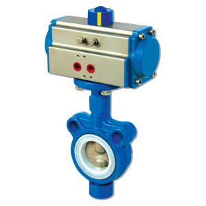 pneumatic actuators control butterfly valve pneumatic rotary cylinder