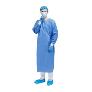 Quality Wholesale Eco - Friendly Anti - Blood Disposable Surgical Gown for Hospital for sale
