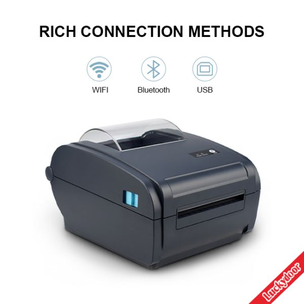 USB 110mm Barcode Label Printer CPCL TSPL 4 Inch Thermal Label Printer