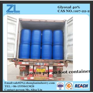 Quality glyoxal 40% as crosslinking agent for paper (Formaldehyde for sale