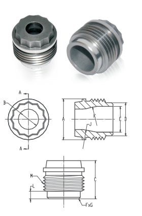 PDC Drill Bit nozzle External hexagon alloy nozzle and spray nozzle