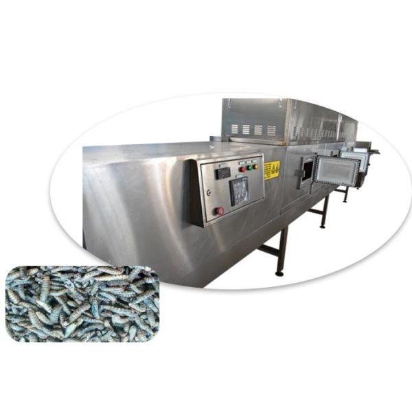 60KW Electronic Automatic SUS304 Microwave Dryer For Drying Black Soldier Fly