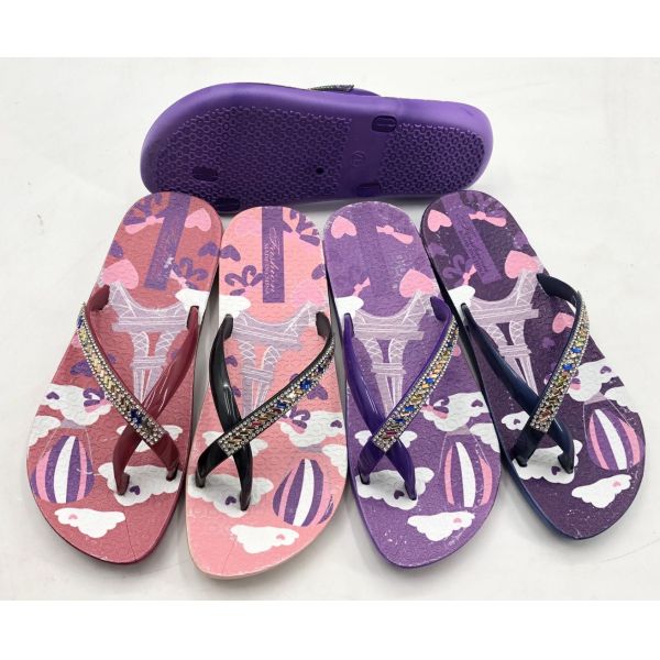 Summer Unisex Wholesale Women Beach PVC Printed Custom Flip Flops