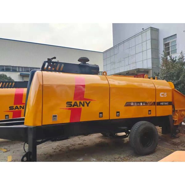 Buy 2nd Hand Concrete Trailer Pump 180KW Power 2200rpm Rotary Speed at wholesale prices
