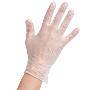 China ISO Clear White Disposable Vinyl Examination Gloves on sale