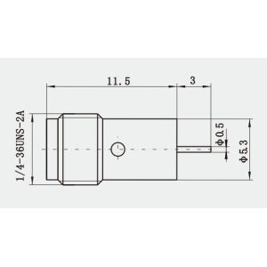 SMA Hermetically Sealed Bulkhead Female RF Connector With Microstrip