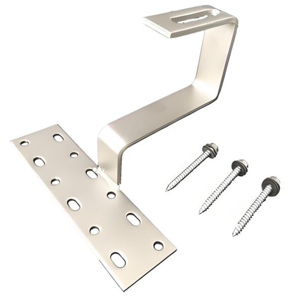 Factory Manufactured Stainless Steel Solar Roof Hook Flat Roof Mounting System