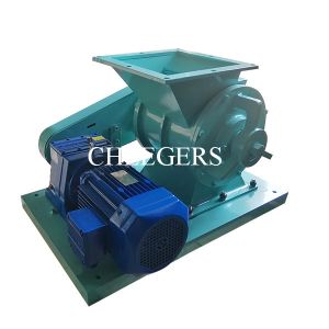 SS316L 5 Ton/h Pneumatic Rotary Valve Rubber Particles Offset