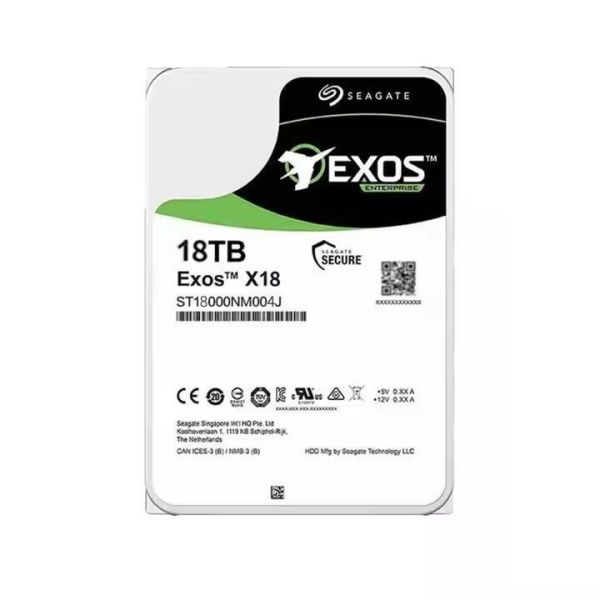 Buy 1.5Gb/s Noise Level Customized 3.5 Inch 18TB HDD 256MB SAS 12Gbps Hard Drives Disk ST18000NM004J with ABS Shell Material at wholesale prices